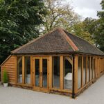 Newly constructed Oak frame summer house